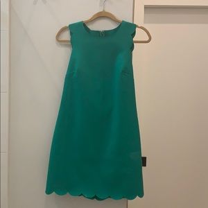 Green dress Jcrew